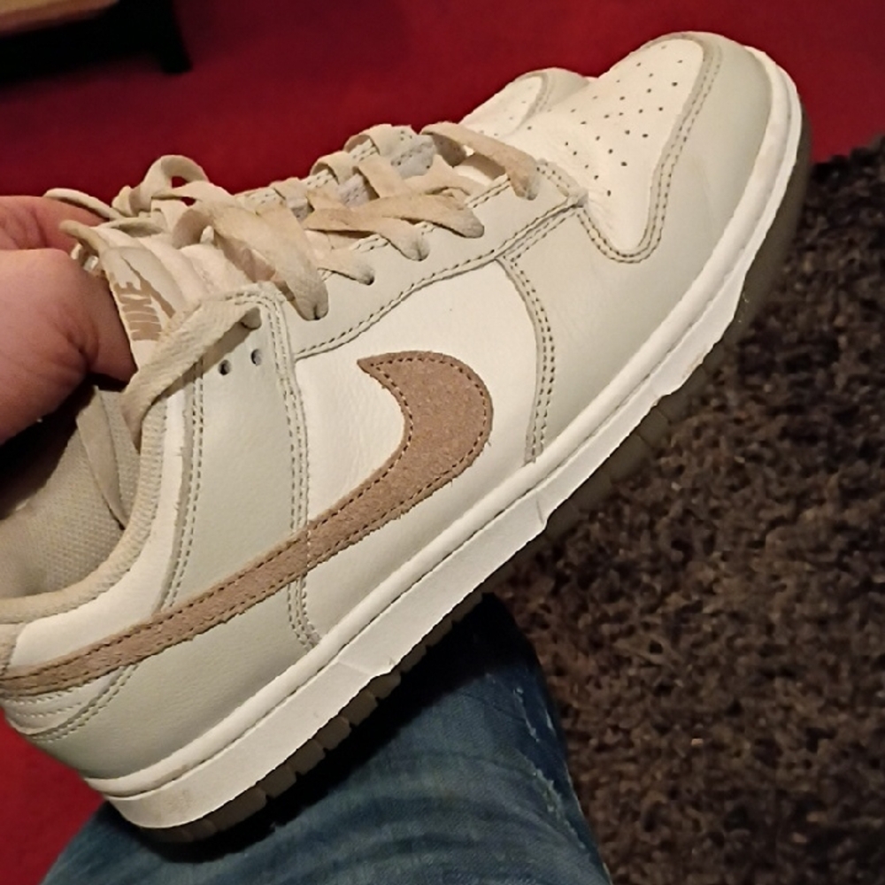 Cream and Tan Nike Dunks Only Worn A Couple Times